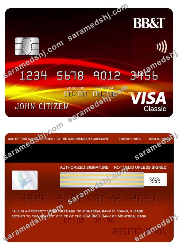USA BB&T Corp. bank visa classic card